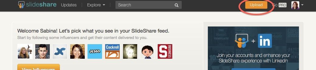 entrar en slideshare